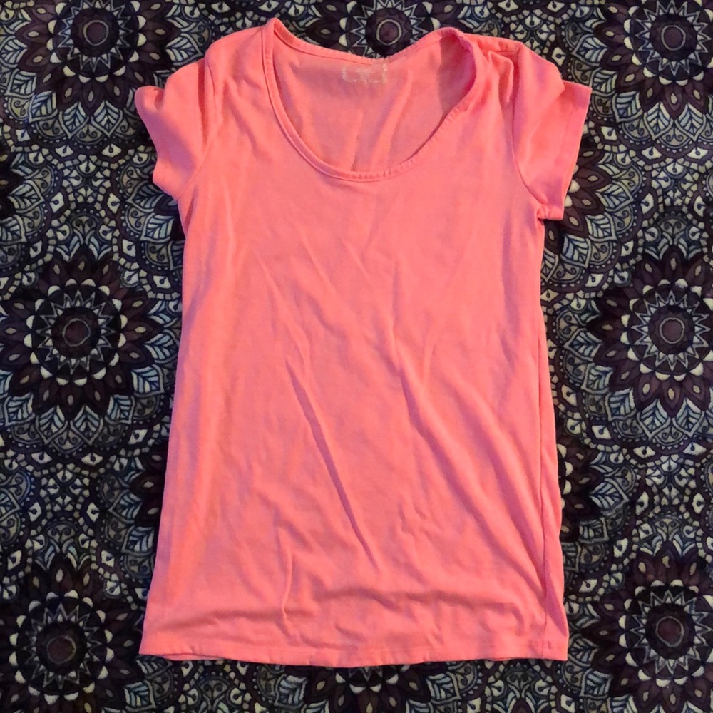 Bright pink maternity top